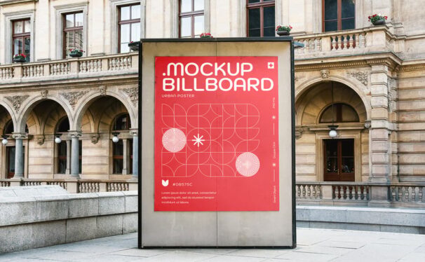 城市广告牌都市海报模型