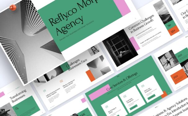 机构介绍PPT模板 (PPTX)