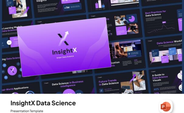 智能数据科学PPT模板