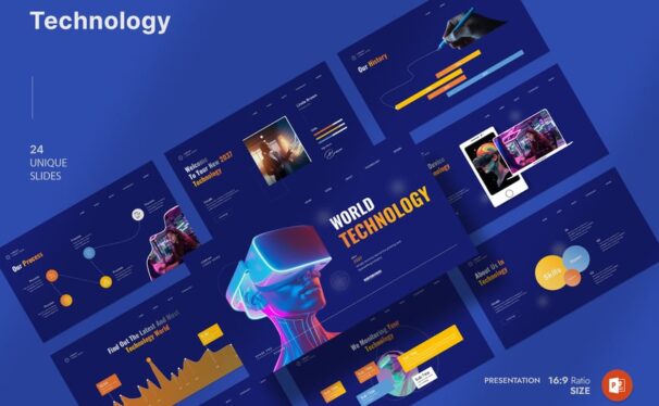 世界技术演示模板PPT模板