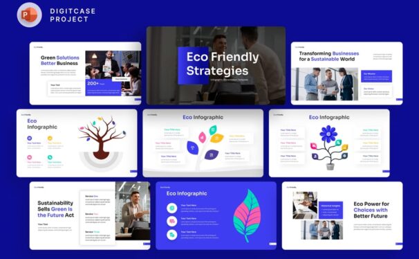 生态友好策略演示PPT模板 (PPTX)