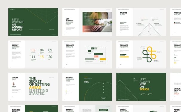 年度报告PPT模板 (PPTX)