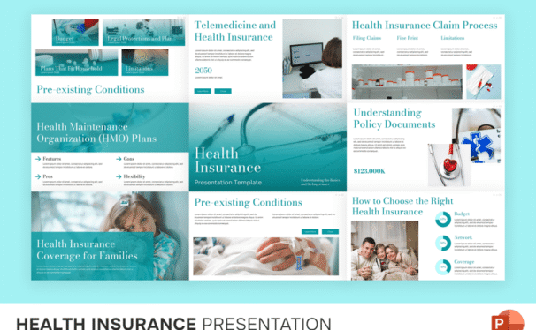 医疗保险PPT模板 (PPTX)