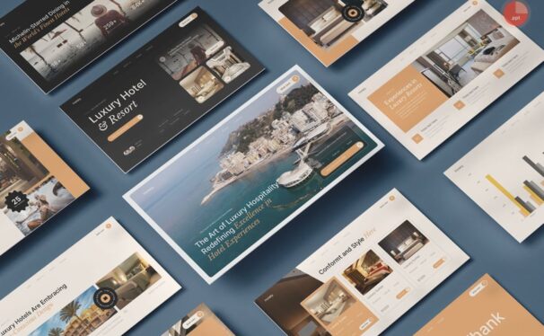 酒店PPT模板 (PPTX)