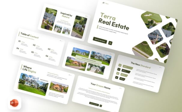 房地产PPT模板 (PPTX)