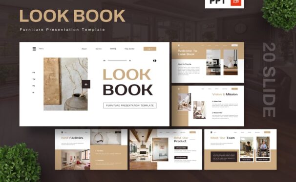 家具PPT模板 (PPTX)