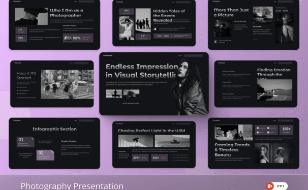 摄影PPT模板 (PPTX)
