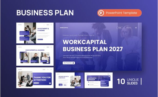 商业计划PPT模板 (PPTX)