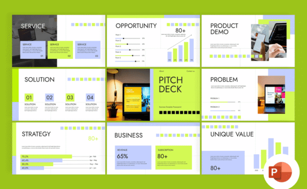 商业计划PPT模板 (PPTX)