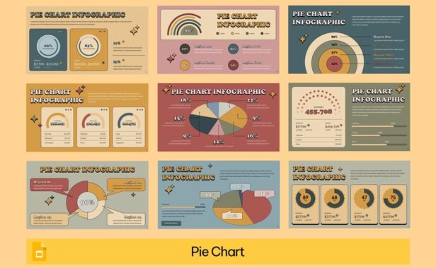 数据饼图PPT模板 (PPTX)