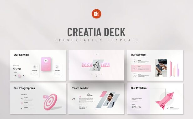 极简主义商业PPT模板 (PPTX)