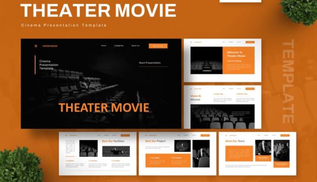 剧院电影 PPT模板 (PPTX)
