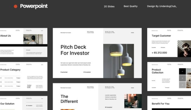 投资者演讲路演PPT模板 (PPTX,PPT)