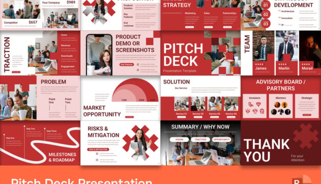 商业路演PPT模板 (PPTX)