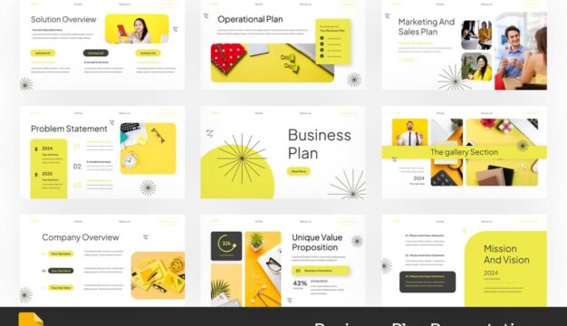 商业计划PPT模板 (PPTX)