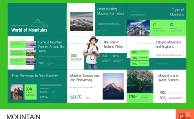 度假景区介绍PPT模板 (PPTX)