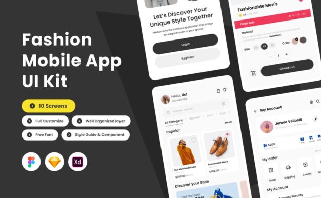 Zamara – 动态时尚移动应用程序设计