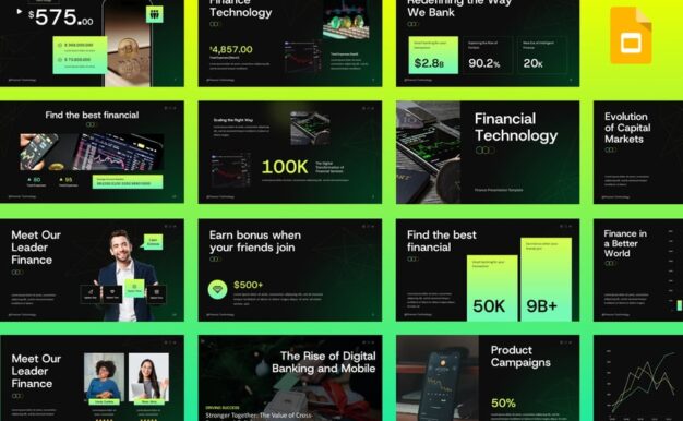 金融科技PPT模板 (PPTX)