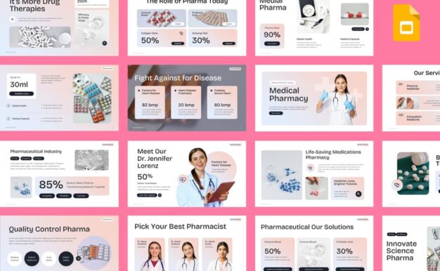 医疗药房PPT模板 (PPTX)