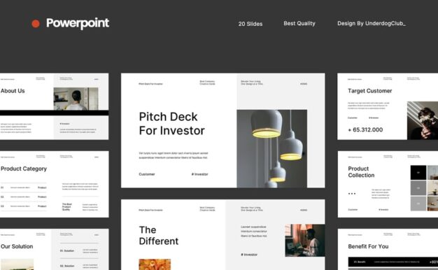 投资者演讲路演PPT模板 (PPTX,PPT)