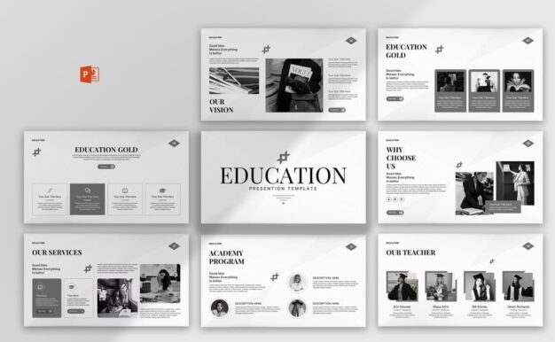 教育演示模板PPT模板 (PPTX)