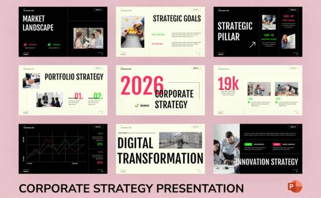 公司战略PPT模板 (PPTX)