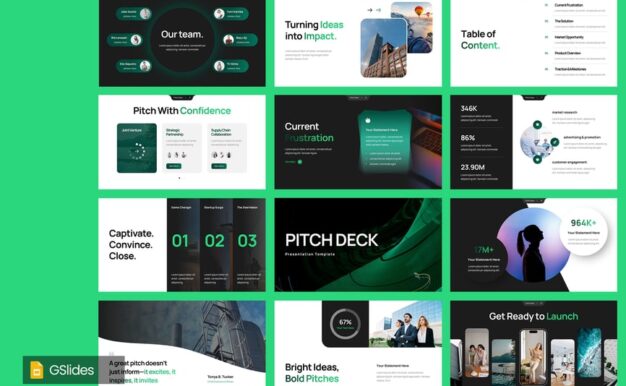 商业路演设计PPT模板 (PPTX)