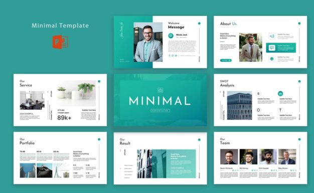 极简主义PPT模板 (PPTX)