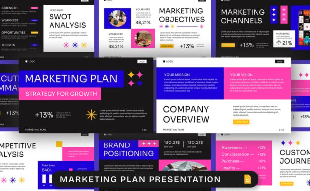 营销计划PPT模板 (PPTX)