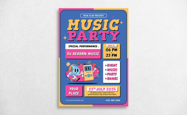 音乐派对传单