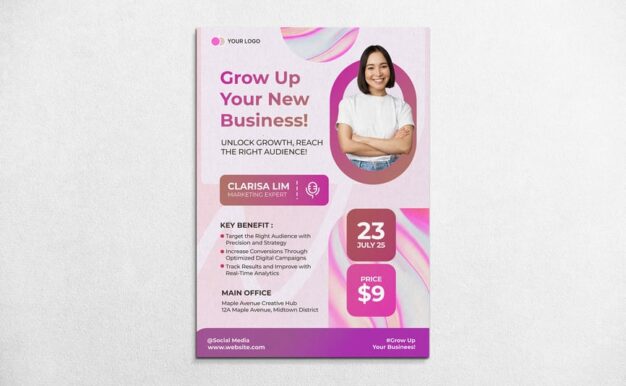 网络研讨会商务会议传单