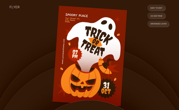 不给糖就捣蛋——传单