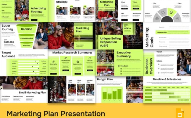 营销计划PPT模板 (PPTX)