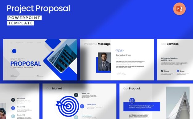 项目提案PPT模板 (PPTX)