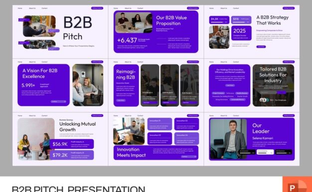 B2B路演PPT模板 (PPTX)