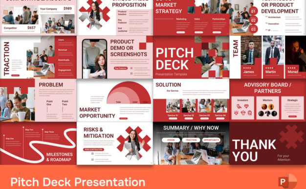 商业路演PPT模板 (PPTX)