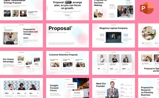 路演提案PPT模板 (PPTX)