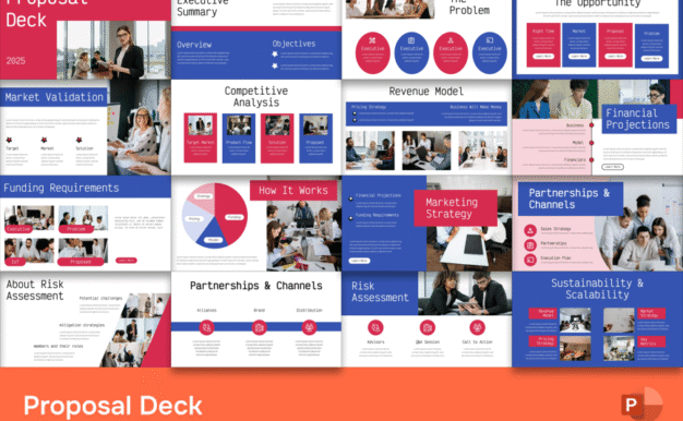 提案路演PPT模板 (PPTX)