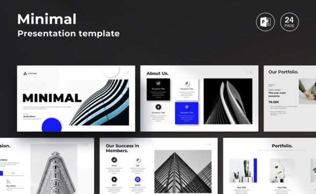 极简主义PPT模板 (PPTX)