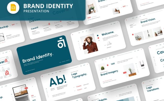 品牌身份VI识别PPT模板 (PPTX)