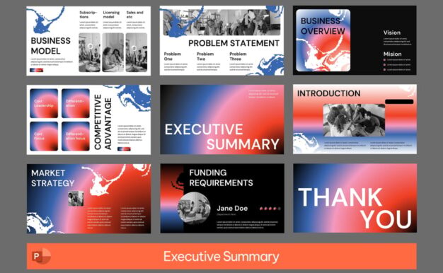 执行摘要PPT模板 (PPTX)