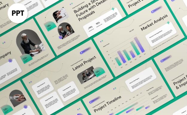 梯度项目建议橙色现代商务提案PPT (PPT,PPTX)