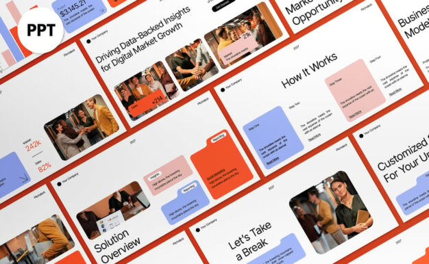 白色现代财务分析师PPT模板 (PPT,PPTX)