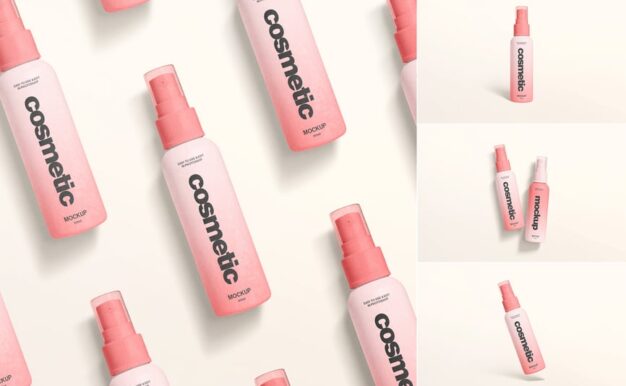 化妆品喷雾瓶模型