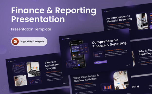 创新 – 财务和报告 PPT模板 (PPTX)