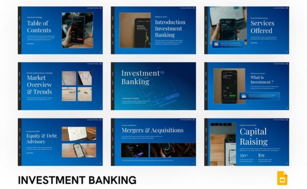 投资银行业务PPT模板 (PPTX)