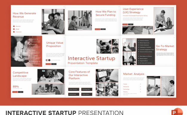 交互式启动PPT模板 (PPTX)