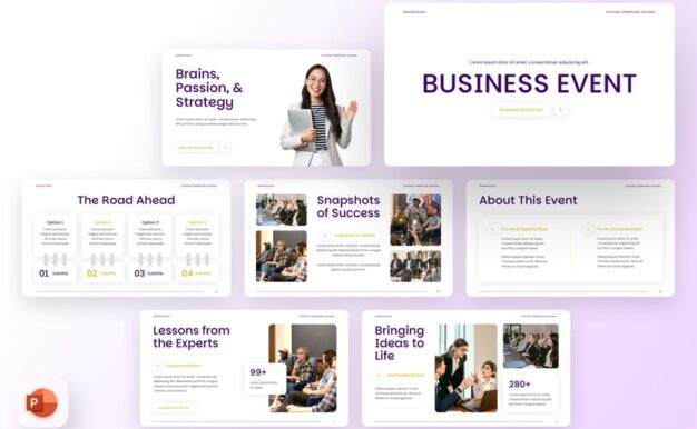 商业活动PPT模板 (PPTX)