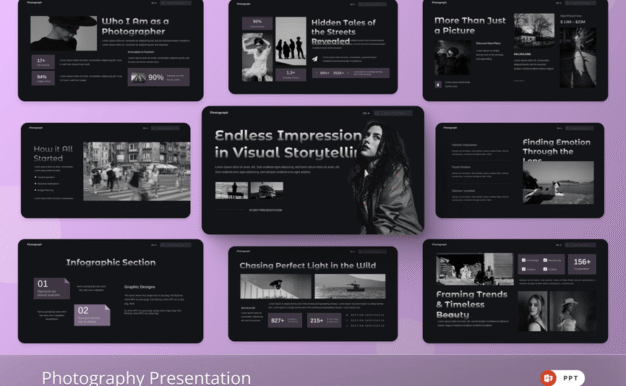 摄影PPT模板 (PPTX)