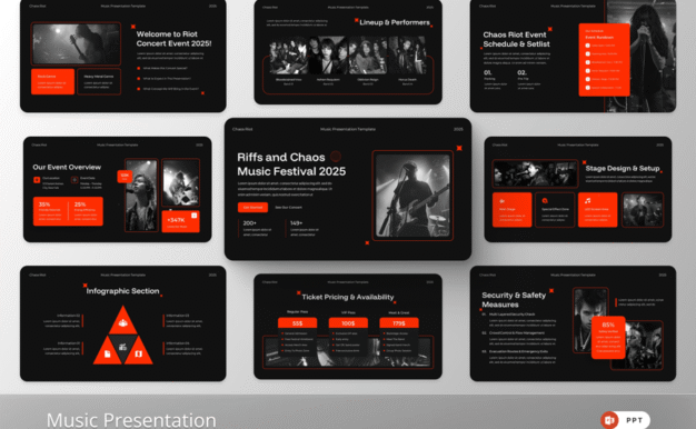 音乐PPT模板 (PPTX)